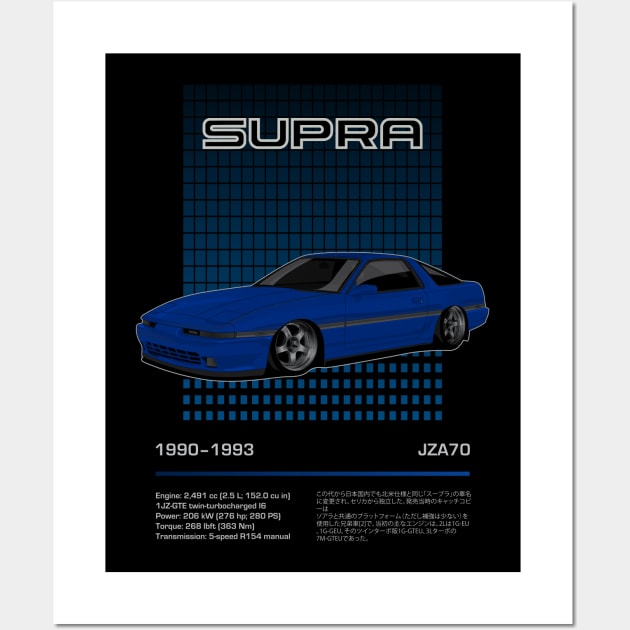 Supra MK3 (blue) Wall Art by Xythusia